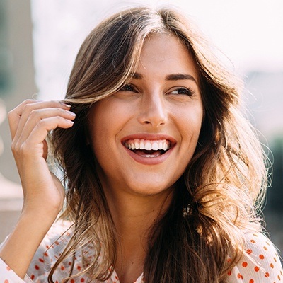 Woman with beautiful smile