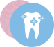 Tooth with sparkles icon