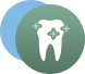 Tooth with sparkles icon highlighted